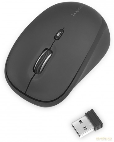 Logilink Maus Funk 2,4 GHz 3-Button, sch