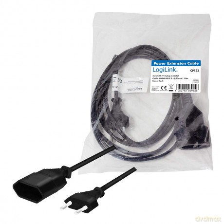 LogiLink Netzkabel Euro CEE 7/16 Stecker