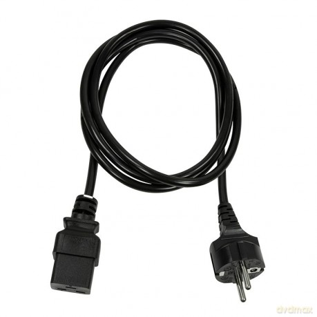 LogiLink Power Cord, CEE 7/7-IEC C19, bl