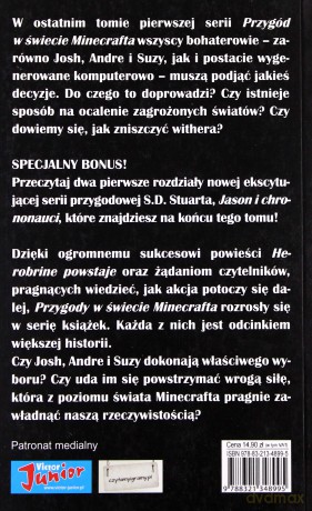 Przygody w świecie Minecrafta. Tom 9. Zniszczyć Withera - S.D. Stuart [KSIĄŻKA]
