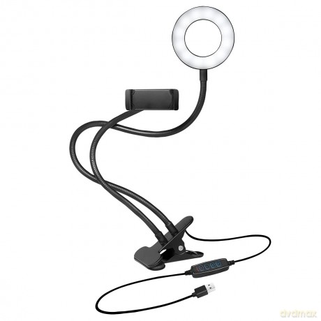 Logilink Smartphone-Ringlicht-Klemmhalte
