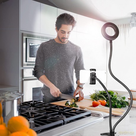Logilink Smartphone-Ringlicht-Klemmhalte