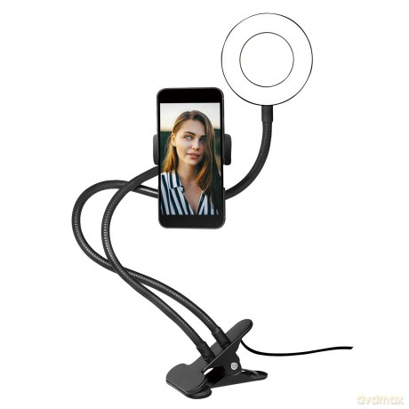 Logilink Smartphone-Ringlicht-Klemmhalte