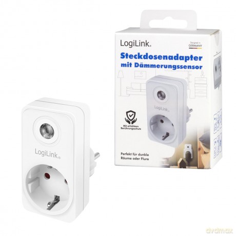 Logilink Steckdosenadapter mit Dmmerung