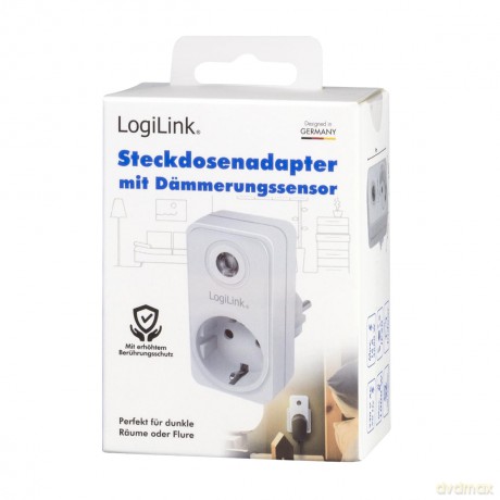 Logilink Steckdosenadapter mit Dmmerung