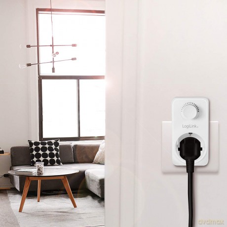 LogiLink Steckdosenadapter mit Dimmer we