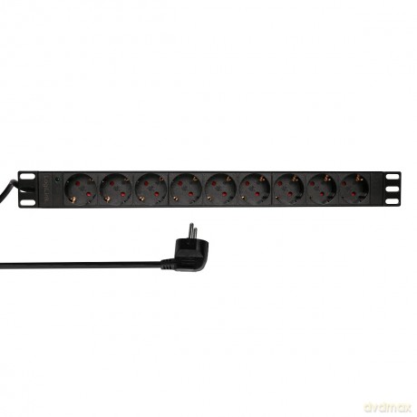 LogiLink Steckdosenleiste 19" 9fach ohne