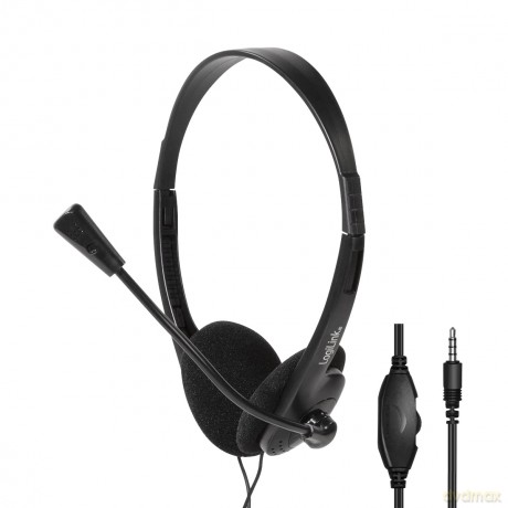 Logilink Stereo-Headset, 1x 3,5-mm-Klink