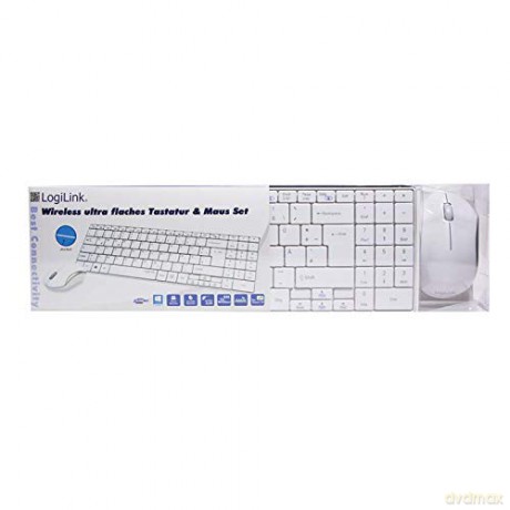 LogiLink Tastatur Funk Slim 2.4 GHz mit