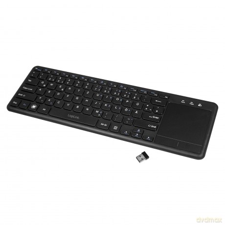 LogiLink Tastatur Wireless mit Touchpad,