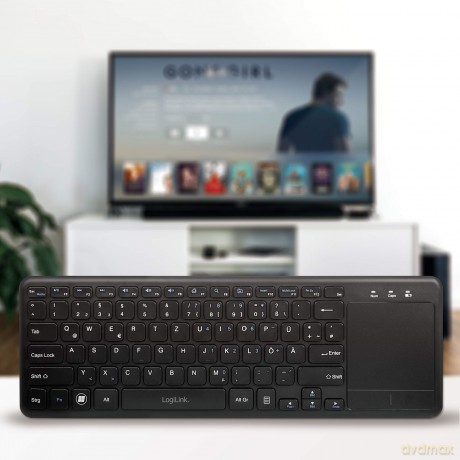 LogiLink Tastatur Wireless mit Touchpad,