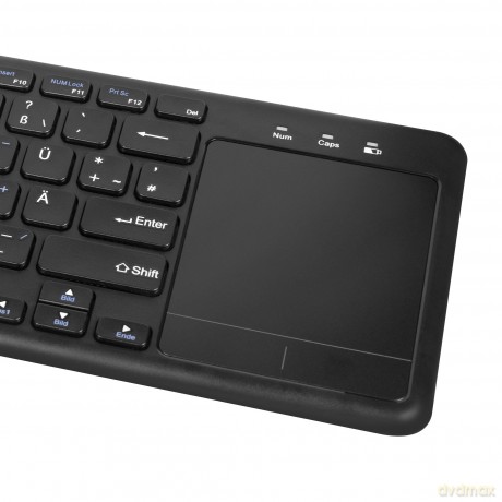 LogiLink Tastatur Wireless mit Touchpad,