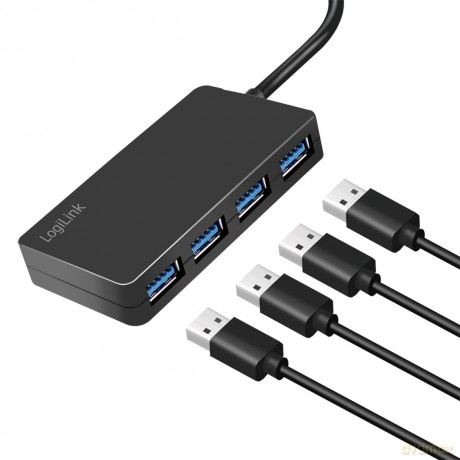 Logilink USB 3.2 HUB 4-port, Gen1 schwar