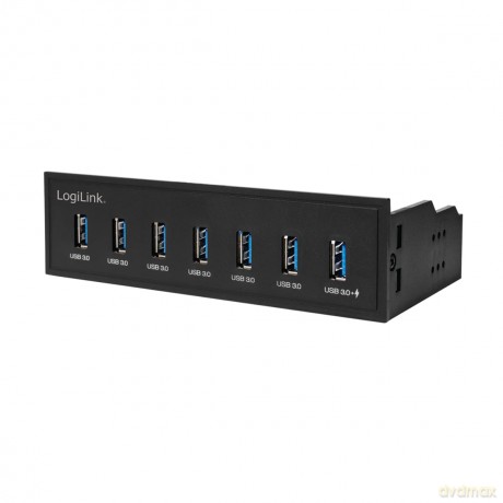 LogiLink USB HUB 3.0, 7-Port, 5,25" inte