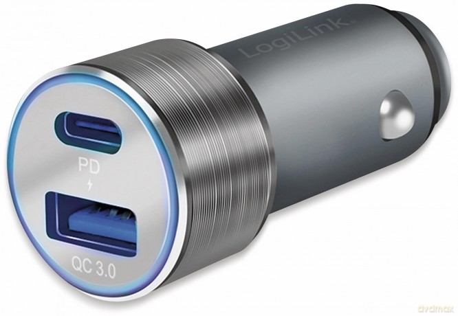 LogiLink USB Kfz Ladeadapter 2Port 1xUSB