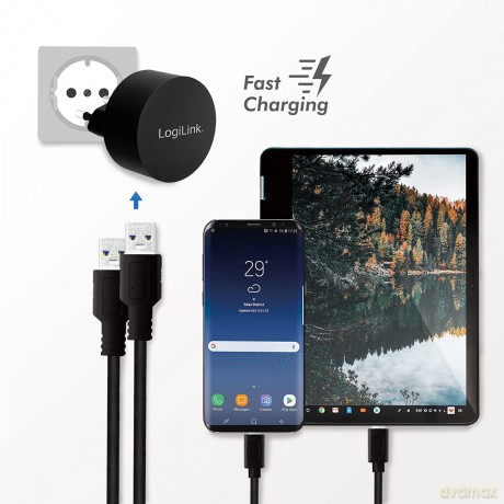 LogiLink USB Steckdosenadapter 2port,10.