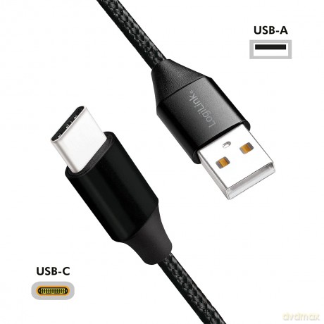 Logilink USB-Stecker USB 2.0 zu USB-C 1,