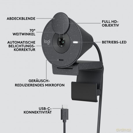 Logitech BRIO 305 1920x1080 Graphite