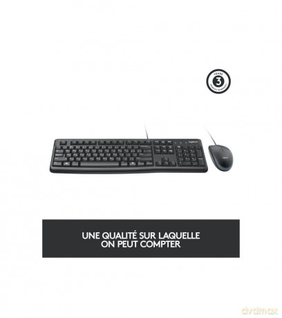 Logitech Desktop MK120 (FR) black/noir