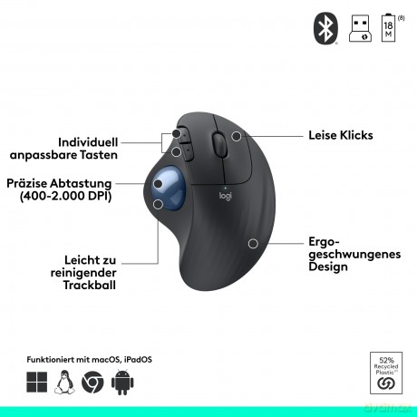 Logitech ERGO M575 for Business Trackbal