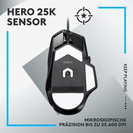 Logitech G G502 X Mouse optical wired US