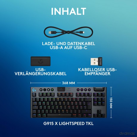 Logitech G915 X LIGHTSPEED TKL Wireless