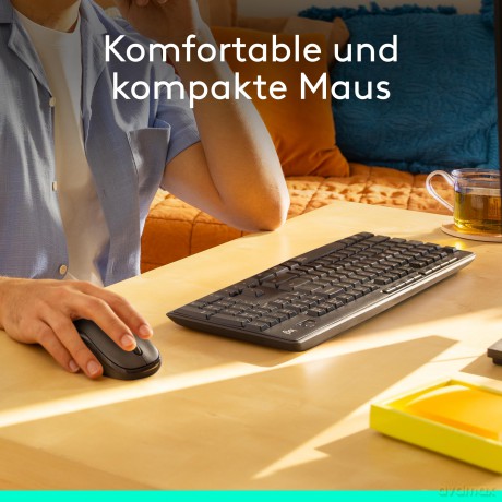 Logitech MK295 Silent wireless Combo Bla