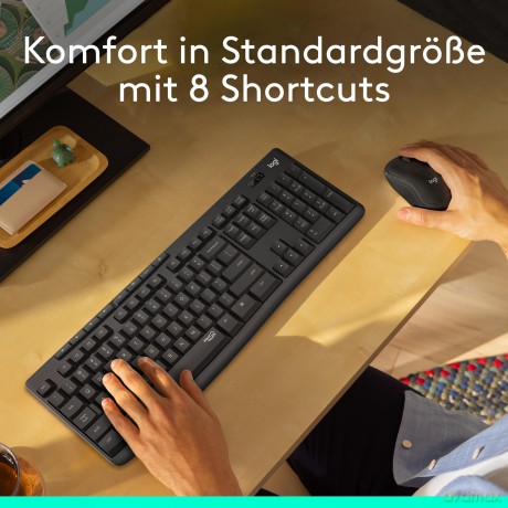 Logitech MK295 Silent wireless Combo Bla