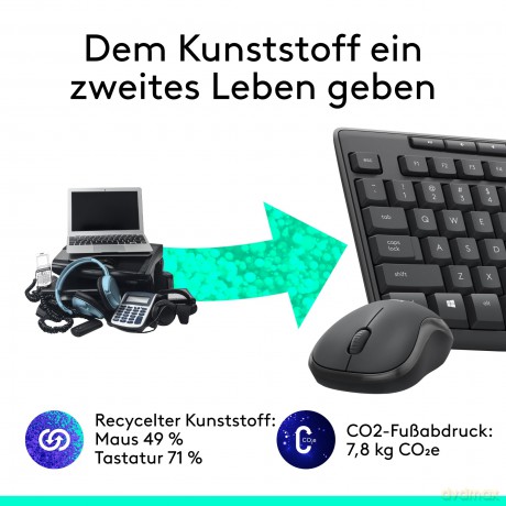 Logitech MK295 Silent wireless Combo Bla