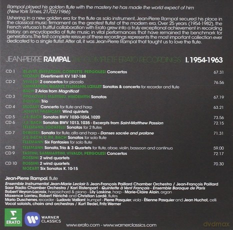 Jean-Pierre Rampal: Jean-Pierre Rampal - Complete Erato Recordings Vol. 1 [10CD]