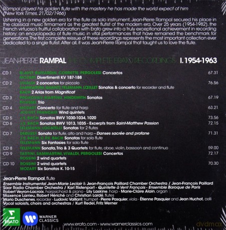 Jean-Pierre Rampal: Jean-Pierre Rampal - Complete Erato Recordings Vol. 1 [10CD]