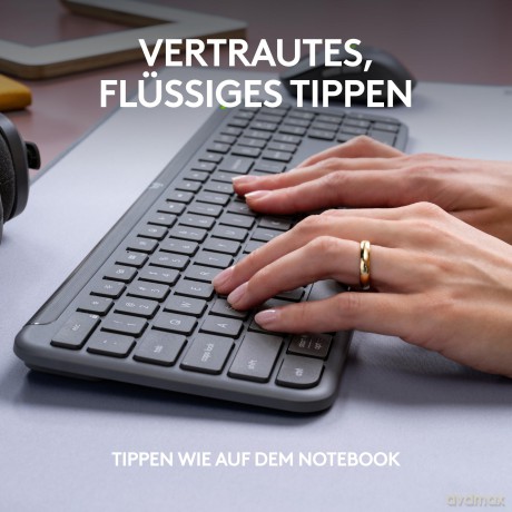 Logitech MK950 for Business Tastatur-Mau