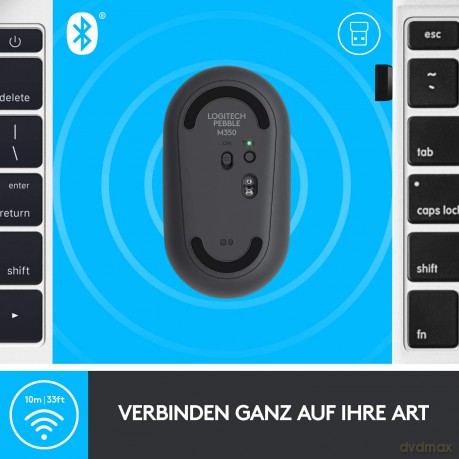 Logitech PEBBLE M350 Maus kabellos