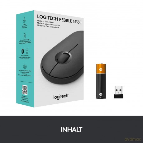 Logitech PEBBLE M350 Maus kabellos