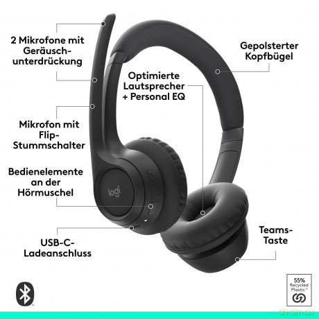 Logitech: Logitech Zone 305 Teams Bluetooth-Headse