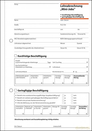 Lohnabrechn.Gering.Besch.A5,50