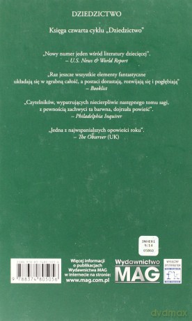 Dziedzictwo. Tom I - Christopher Paolini [KSIĄŻKA]
