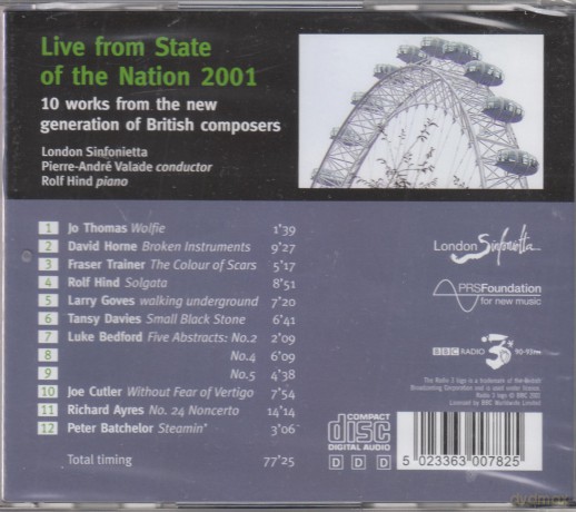 London Sinfonietta-Live From State Of The Nation: London Sinfonietta-Live From State Of The Nation [CD]