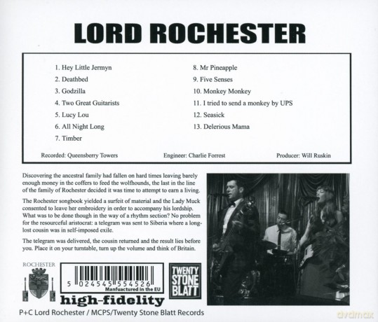 Lord Rochester-Hey!: Lord Rochester-Hey! [CD]