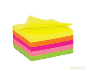 Notes samoprzylepny 76x76mm NEON