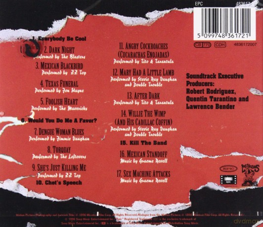 From Dusk Till Dawn Music soundtrack (Od zmierzchu do świtu) [CD]