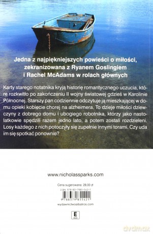 Pamiętnik - Nicholas Sparks [KSIĄŻKA]
