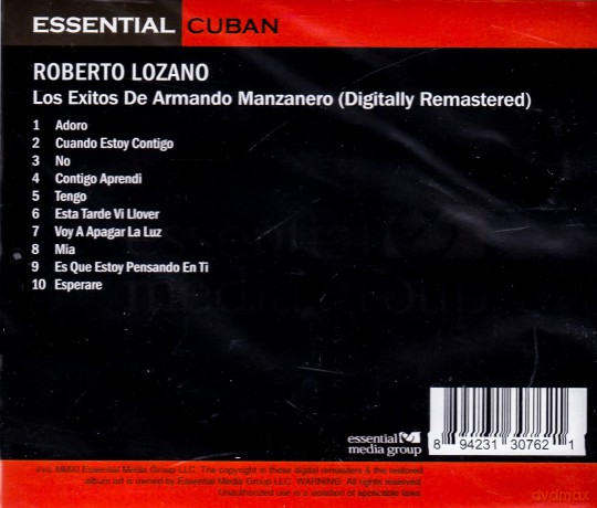 Lozano,Roberto: Los Exitos De Armando Manzanero [CD]