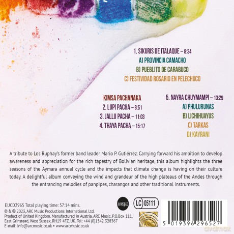 Los Ruphay-The Three Seasons Of The Andes - Kimsa Pachanaka: Los Ruphay-The Three Seasons of the Andes - Kimsa pachanaka [CD]