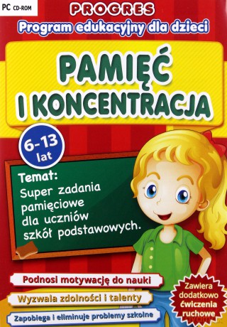 Progres: Pamięć i Koncentracja - program edukacyjny dla dzieci [PROGRAM PC]