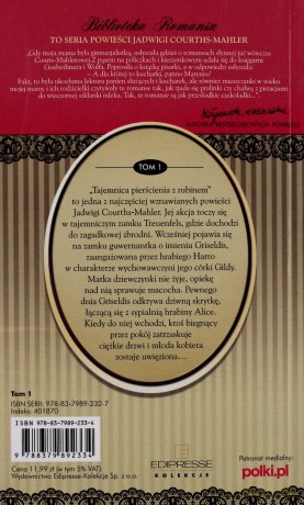 Tajemnica pierścienia z rubinem. Biblioteka romansu. Tom 1 - Jadwiga Courths-Mahler [KSIĄŻKA]