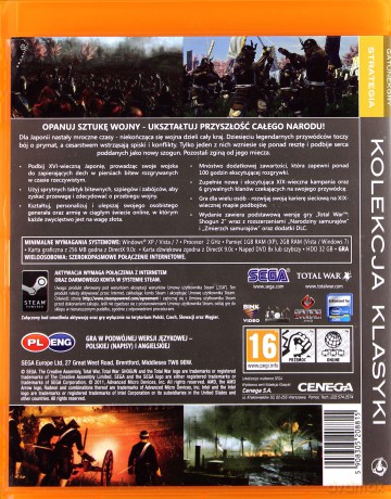 Total War: Shogun 2 - Złota Edycja (Pomarańczowa kolekcja klasyki) [GRA PC]