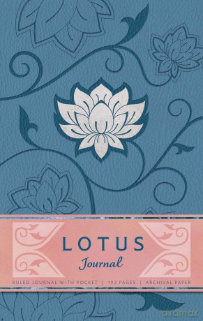 Lotus Hardcover Ruled Journal [KSIĄŻKA]