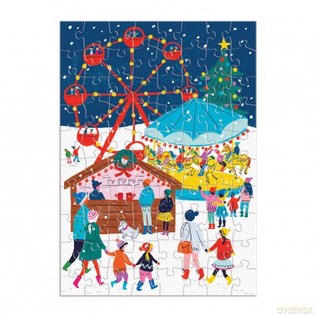 Louise Cunningham Merry and Bright 12 Days of Christmas Advent Puzzle [KSIĄŻKA]