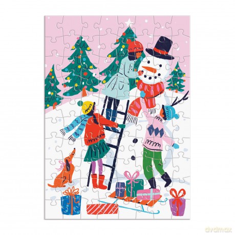 Louise Cunningham Merry and Bright 12 Days of Christmas Advent Puzzle [KSIĄŻKA]